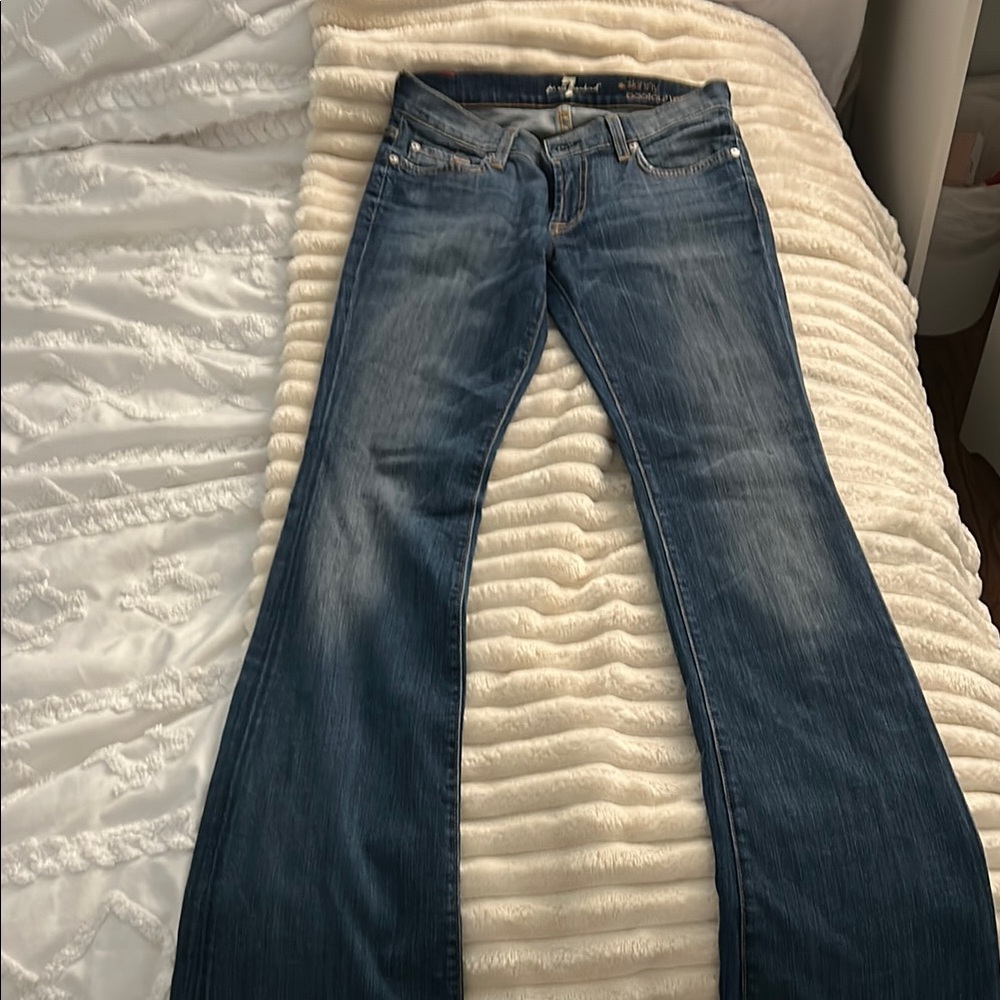 7 For all man kind women’s blue jeans
